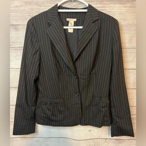 Liz Claiborne Pinstripe Blazer Size 12